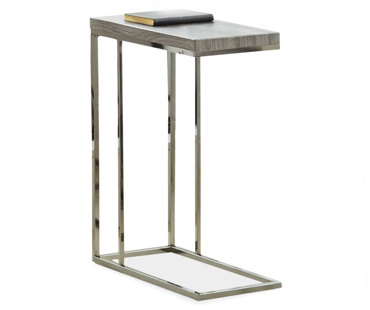 Lucia Chairside End Table With Nickel 3 Lucia Chairside End Table With Nickel