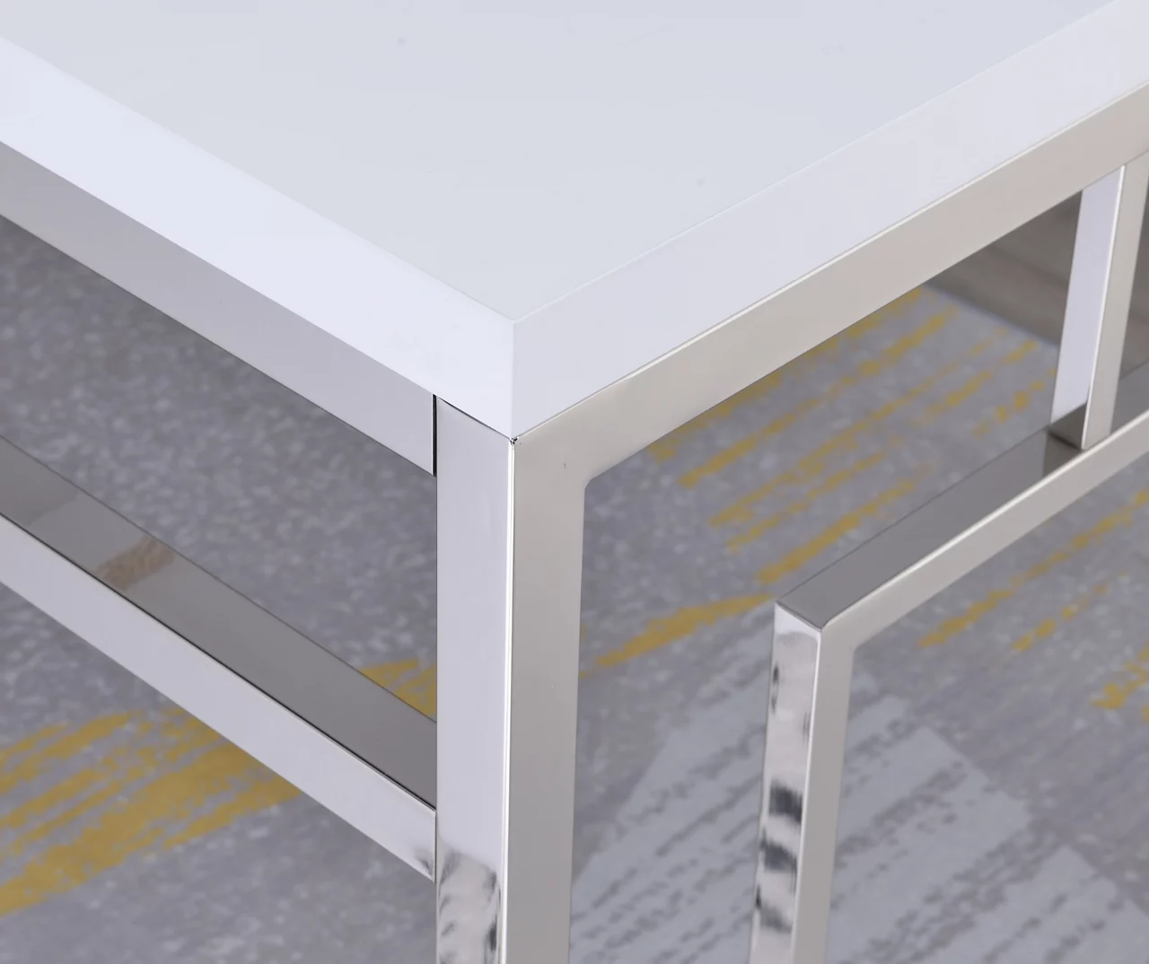 Alize Chrome Geometric Desk 7 Alize Chrome Geometric Desk - Image 5