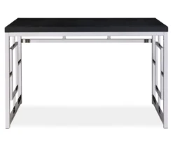 Alize Chrome Geometric Desk 15 Alize Chrome Geometric Desk -Home Furniture 810422879 2