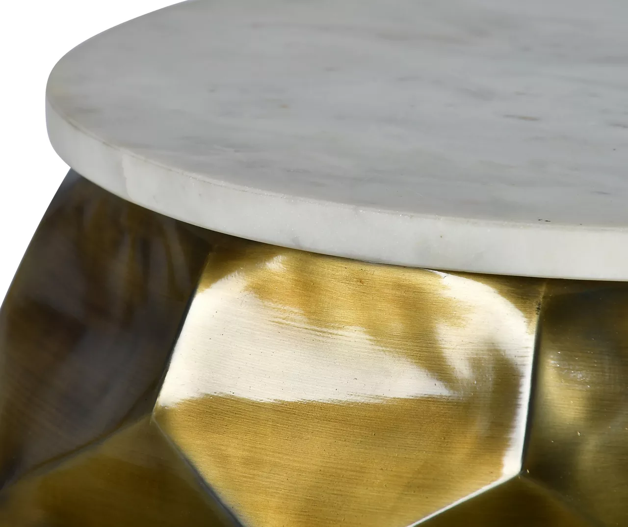 Stomp Brass Round End Table 4 Stomp Brass Round End Table - Image 2