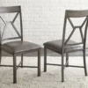 Alamo Gray Faux Leather Dining Chairs, 2-Pack 1 Alamo Gray Faux Leather Dining Chairs, 2-Pack -Home Furniture 810422982 3