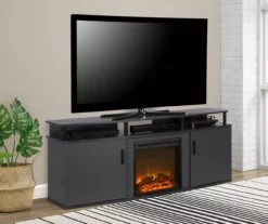 63" Gray Electric Fireplace Console 8 63" Gray Electric Fireplace Console -Home Furniture 810434050 1