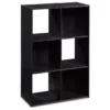 Black Oak 6-Cube Storage Organizer 1 Black Oak 6-Cube Storage Organizer -Home Furniture 810435811