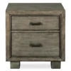 Arnett Smoky Gray Nightstand -Home Furniture 810458207 2