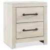 Cambeck Whitewash 2-Drawer Nightstand 2 Cambeck Whitewash 2-Drawer Nightstand -Home Furniture 810458216 2