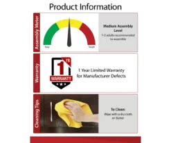 47" Grandcastle Espresso Electric Fireplace Console 13 47" Grandcastle Espresso Electric Fireplace Console -Home Furniture 810464966 A0 6