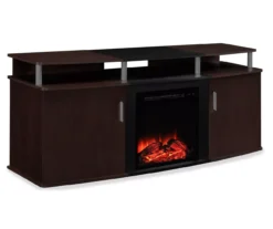 63" Bridgeport Cherry Electric Fireplace Console 6 63" Bridgeport Cherry Electric Fireplace Console -Home Furniture 810464968 5