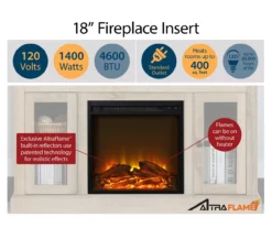 Ameriwood 47" Grandcastle Electric Fireplace Console -Home Furniture 810464997 4