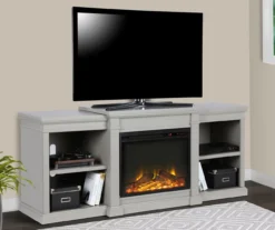 65" Wilton Gray Electric Fireplace Console -Home Furniture 810465000 1