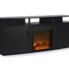 63" Bridgeport Black Electric Fireplace Console 2 63" Bridgeport Black Electric Fireplace Console -Home Furniture 810465001 4