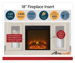 Ameriwood 47" Grandcastle Electric Fireplace Console -Home Furniture 810465005 4