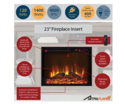 59" Century Lane Rustic Brown Electric Fireplace Console 8 59" Century Lane Rustic Brown Electric Fireplace Console -Home Furniture 810465020 4