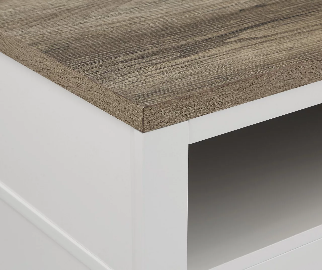 54" Bridgeport White Glass Door Electric Fireplace Console 6 54" Bridgeport White Glass Door Electric Fireplace Console - Image 4