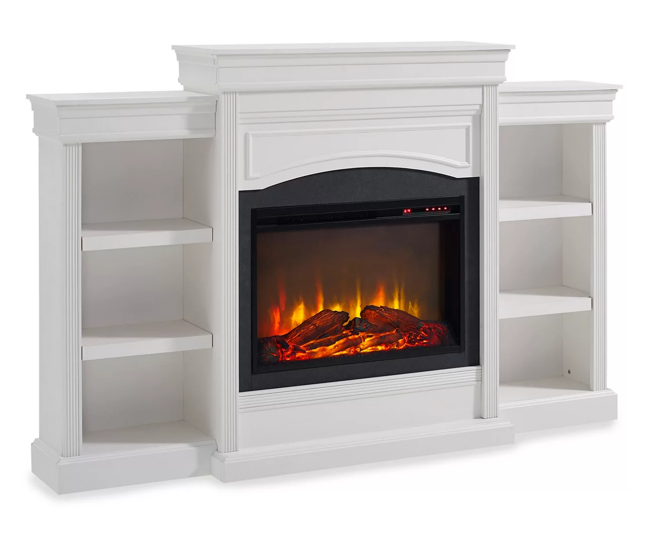 69" Shoreleaf White Mantel Electric Fireplace 3 69" Shoreleaf White Mantel Electric Fireplace