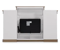69" Shoreleaf White Mantel Electric Fireplace 6 69" Shoreleaf White Mantel Electric Fireplace -Home Furniture 810465035 6