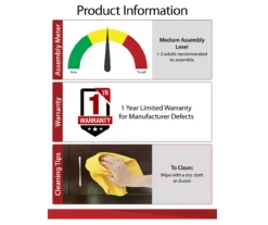 59" Roxbury Black Electric Fireplace Console -Home Furniture 810465038 6