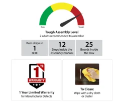 Benson Natural TV Stand -Home Furniture 810465082 5