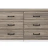 Duncan Gray Oak 6-Drawer Dresser -Home Furniture 810465129 5