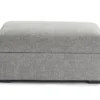 Parkdale Silver Storage Ottoman -Home Furniture 810465150