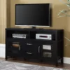 Black 2-Door Media TV Stand 2 Black 2-Door Media TV Stand -Home Furniture 810469708