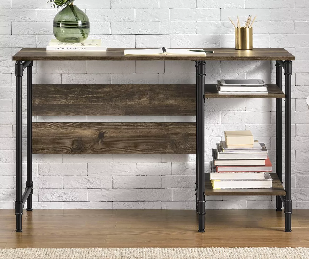 Glenmore Rustic Pedestal Desk 3 Glenmore Rustic Pedestal Desk