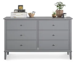 Somerville Gray 6-Drawer Dresser 8 Somerville Gray 6-Drawer Dresser -Home Furniture 810498835 3