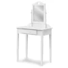 White Wood Vanity With Mirror -Home Furniture 810502793 2