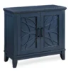 Carly Navy Blue 2-Door Accent Cabinet -Home Furniture 810504705 1
