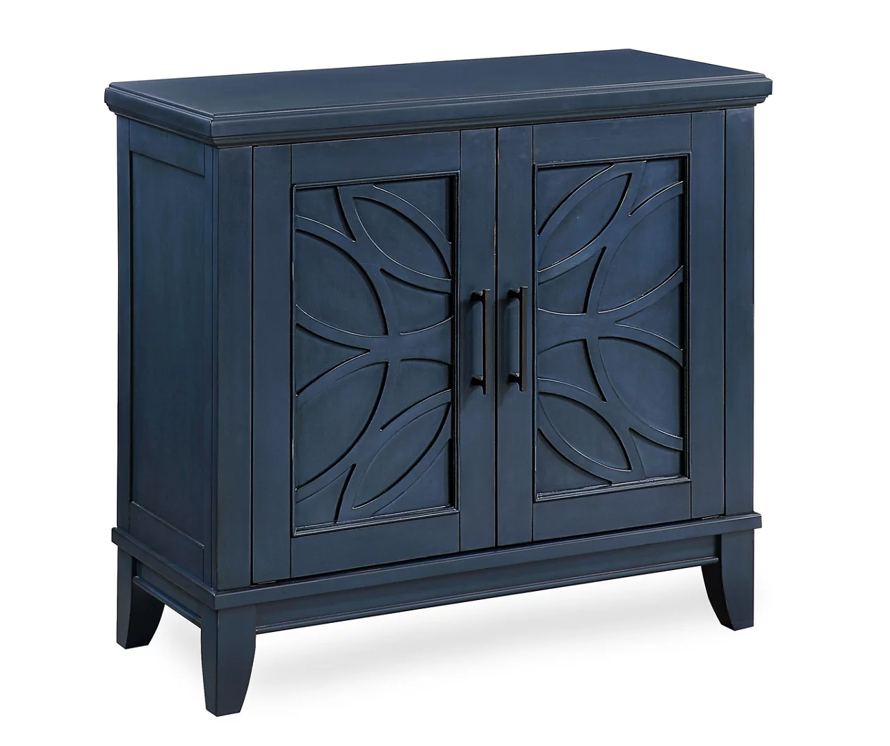 Carly Navy Blue 2-Door Accent Cabinet 3 Carly Navy Blue 2-Door Accent Cabinet