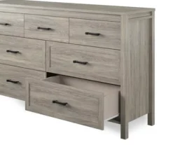 Silverton Oak 7-Drawer Dresser 9 Silverton Oak 7-Drawer Dresser -Home Furniture 810504711 3