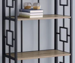 Dark Taupe Square 4-Shelf Open Bookcase -Home Furniture 810512901 4