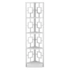 White Square 4-Shelf Corner Bookcase -Home Furniture 810512902 2