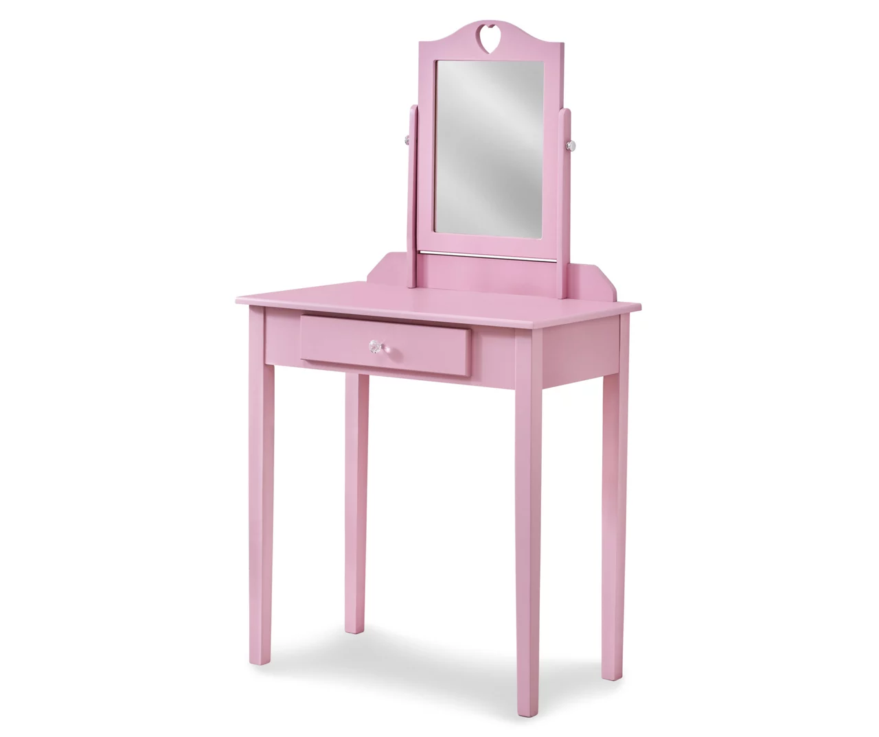 Pink Vanity Table With Mirror 4 Pink Vanity Table With Mirror - Image 2