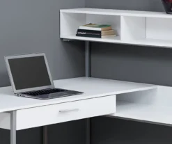 Monarch L-Shaped Corner Desk With Hutch -Home Furniture 810512935 4