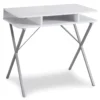 Silver & White Writing Desk