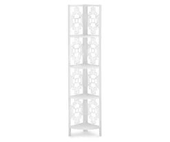 Monarch Geometric 4-Shelf Corner Bookcase -Home Furniture 810512945 2