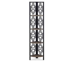 Monarch Geometric 4-Shelf Corner Bookcase -Home Furniture 810512947 2