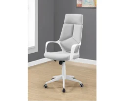 White & Gray Executive Office Chair -Home Furniture 810512972 1