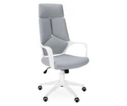 White & Gray Executive Office Chair -Home Furniture 810512972 2