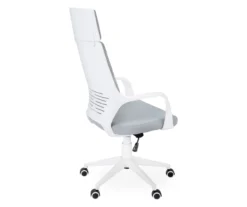 White & Gray Executive Office Chair -Home Furniture 810512972 4