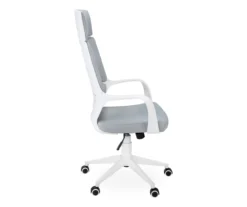 White & Gray Executive Office Chair -Home Furniture 810512972 5