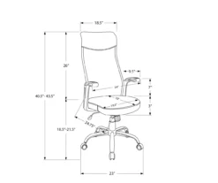 Black Multi-Position Office Chair -Home Furniture 810512973 11