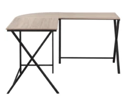 Monarch X Leg L-Shaped Corner Desk 27 Monarch X Leg L-Shaped Corner Desk -Home Furniture 810512975 5