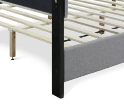 Gray Hudson King Upholstered Linen Fabric Bed -Home Furniture 810513494 15