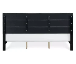 Gray Hudson King Upholstered Linen Fabric Bed -Home Furniture 810513494 16