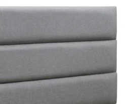 Gray Hudson King Upholstered Linen Fabric Bed -Home Furniture 810513494 7