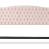 French Blush Pink Celeste Upholstered King Headboard -Home Furniture 810513528 6