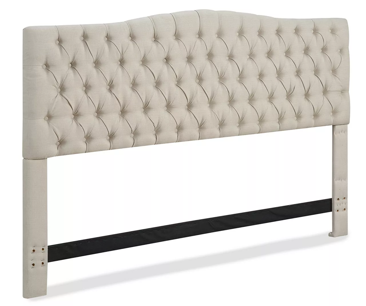 Beige Celeste Upholstered Linen King Headboard 4 Beige Celeste Upholstered Linen King Headboard - Image 2