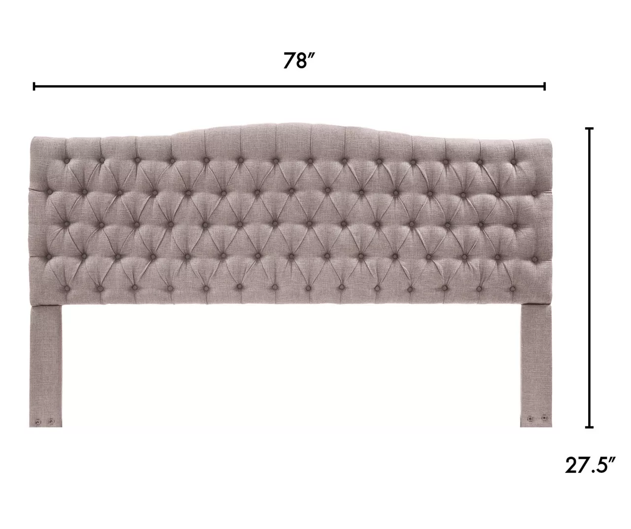 Brown Upholstered Linen King Headboard 7 Brown Upholstered Linen King Headboard - Image 5