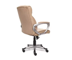 Fawn Tan Linen Executive Office Chair 13 Fawn Tan Linen Executive Office Chair -Home Furniture 810513549 6